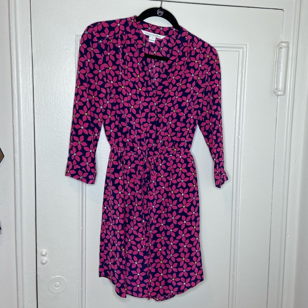 Diane Von Furstenberg Silk Tie-waist Summer Dress